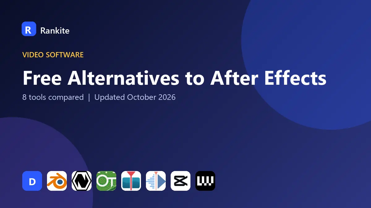 Free Alternatives to After Effects in 2026: 8 Tools Compared
