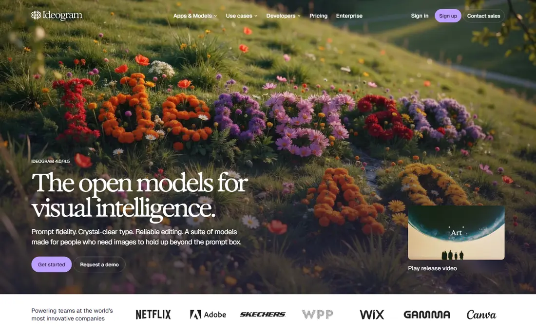 Ideogram homepage