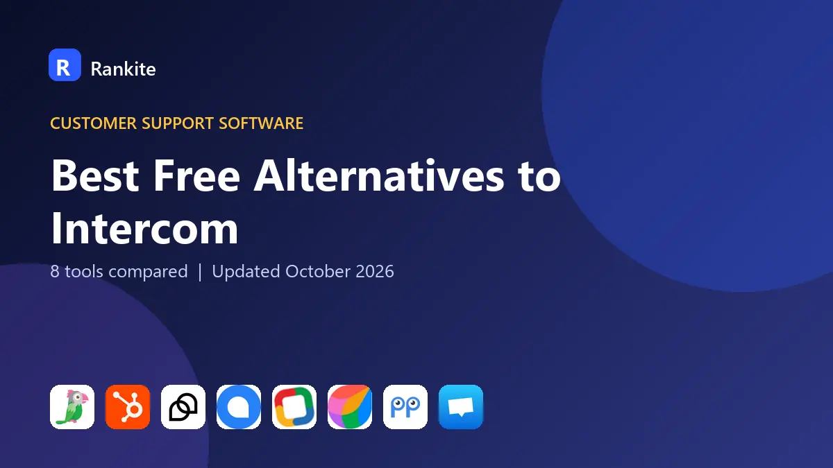 Best Free Alternatives to Intercom in 2026: 8 Tools Compared