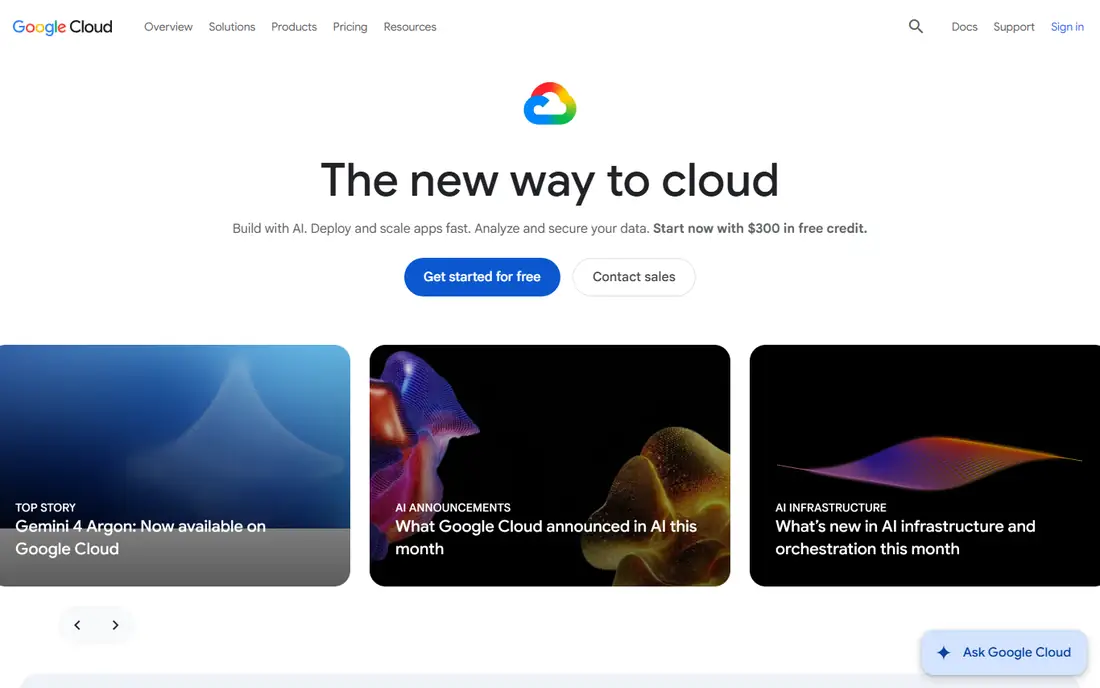 Looker homepage