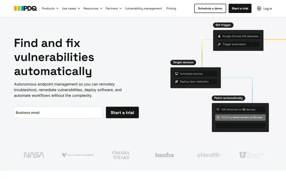 PDQ Connect homepage