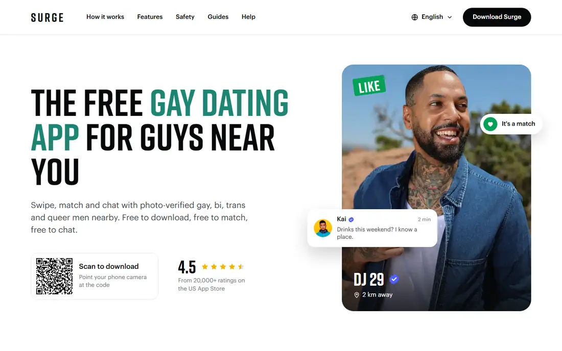 Surge homepage