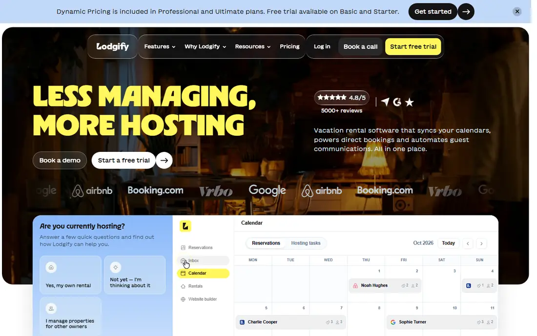 Lodgify homepage