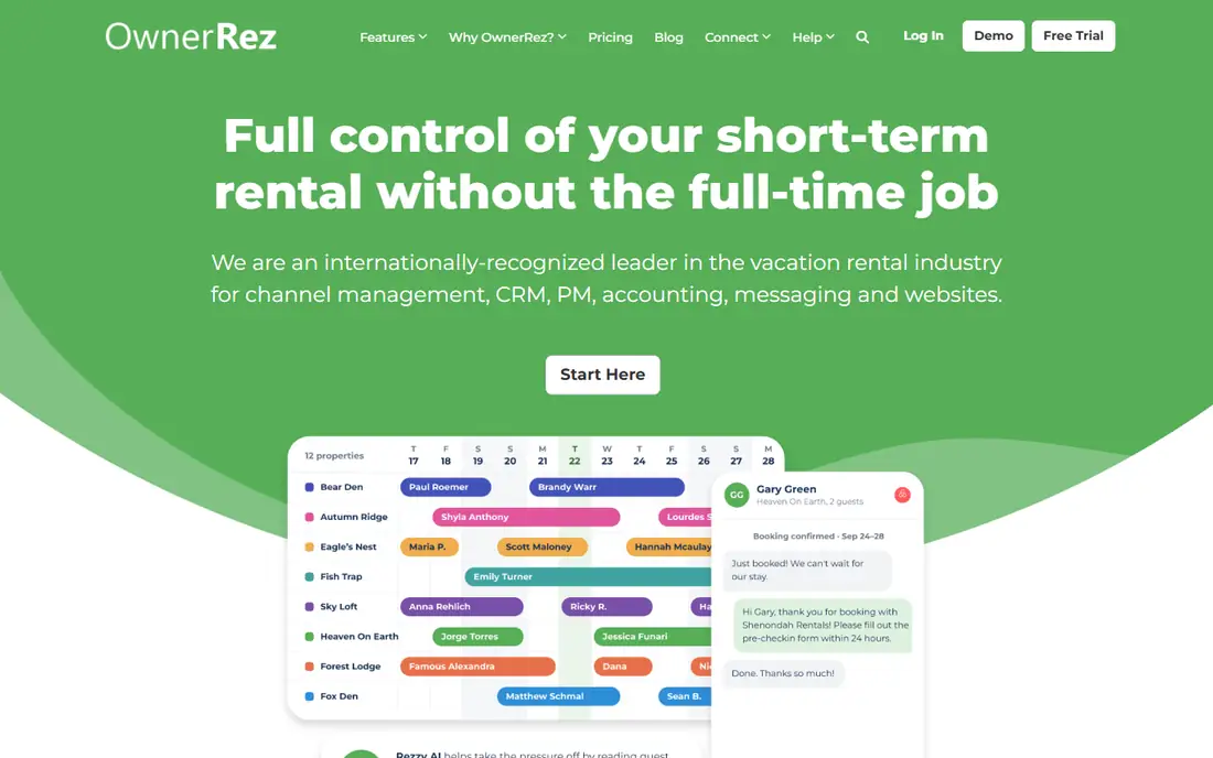 OwnerRez homepage