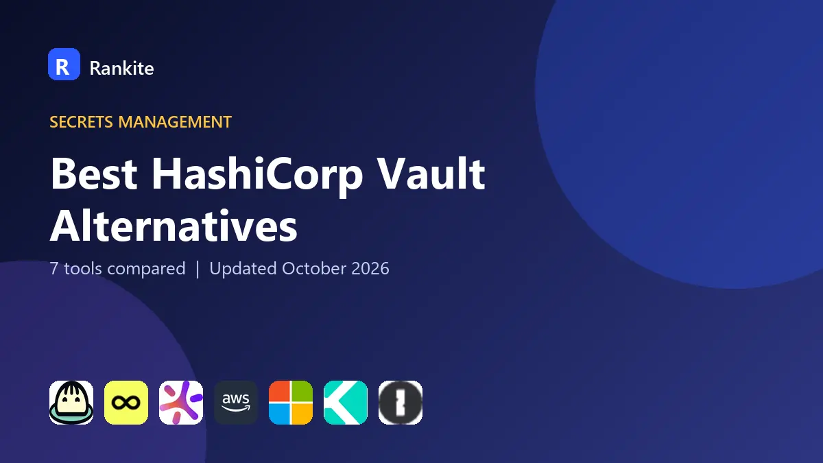 Best HashiCorp Vault Alternatives in 2026: 7 Tools Compared