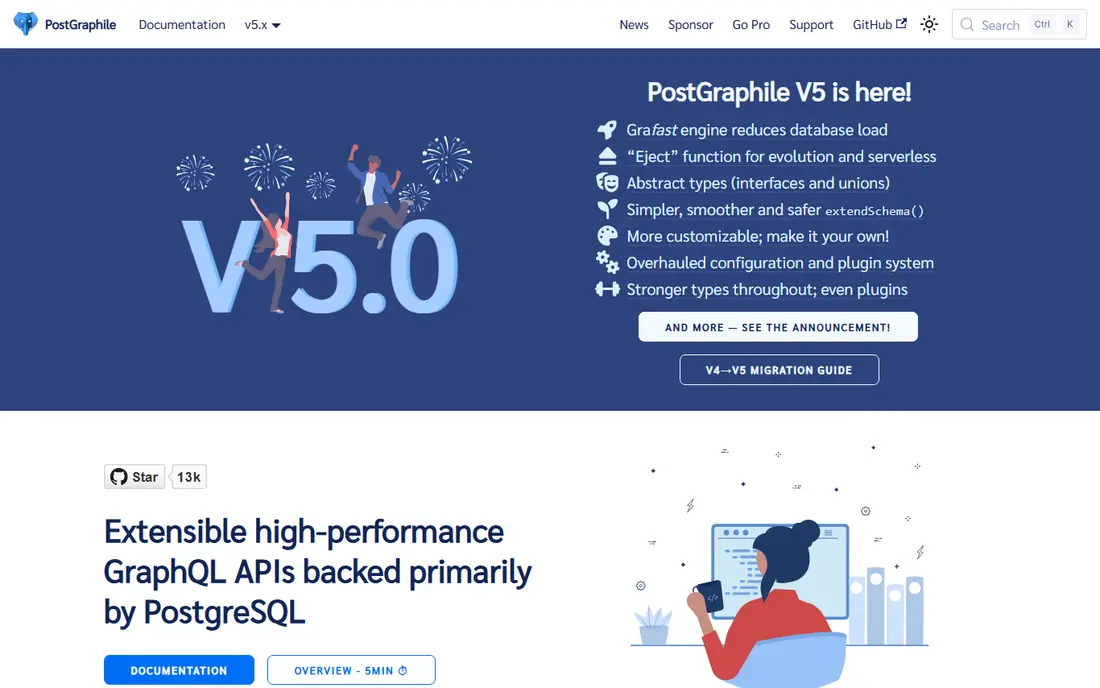 PostGraphile homepage