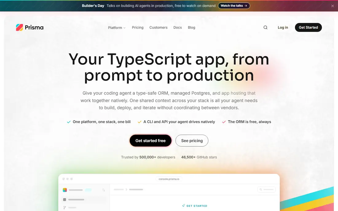 Prisma homepage