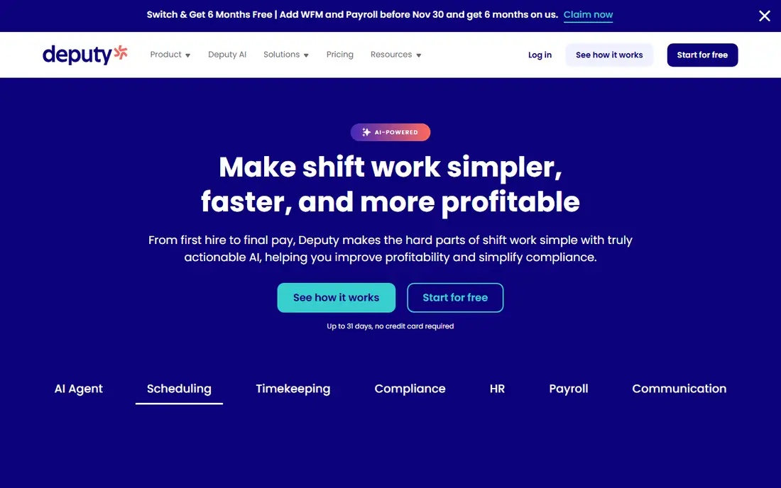 Deputy homepage