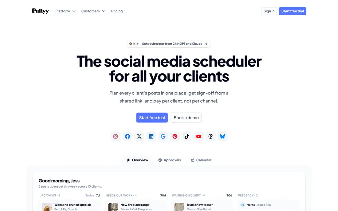 Pallyy homepage