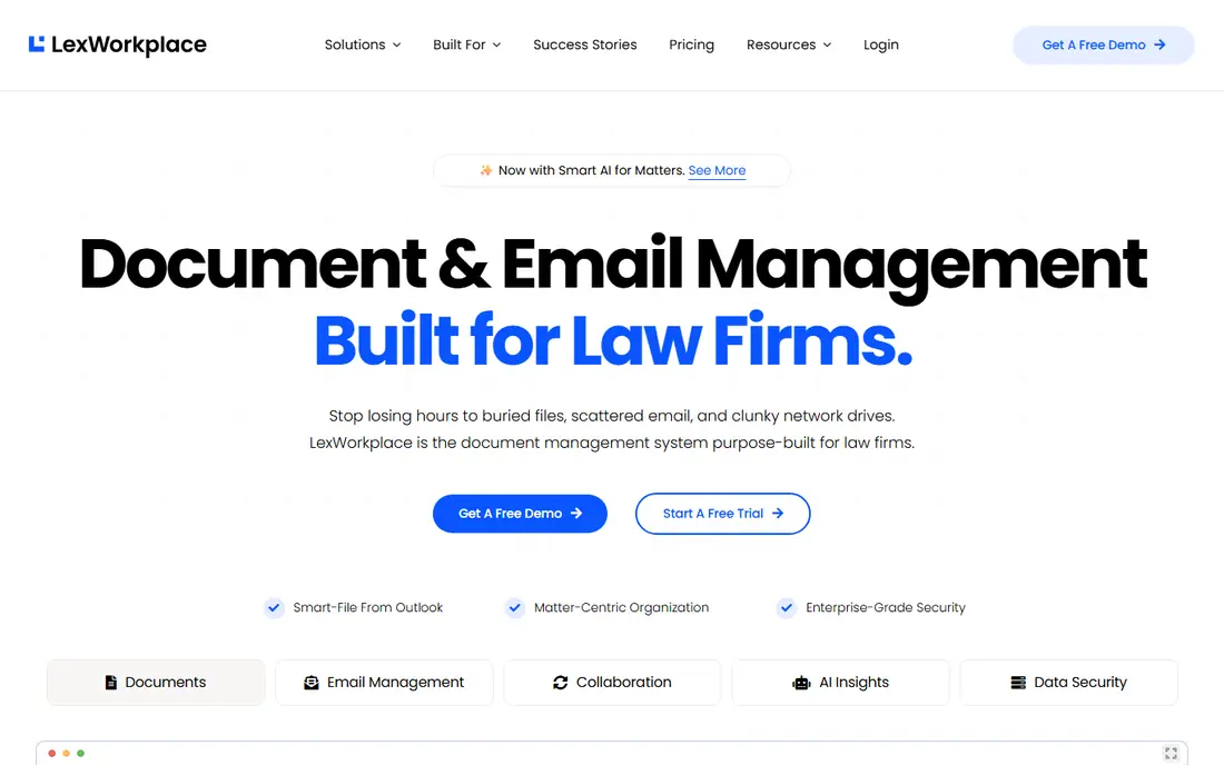 LexWorkplace homepage
