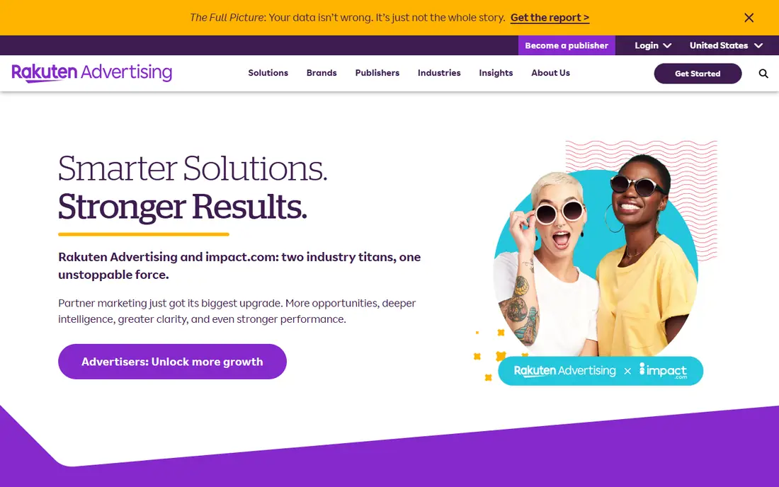 Rakuten Advertising homepage