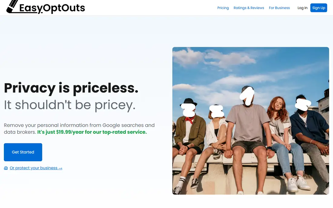 EasyOptOuts homepage