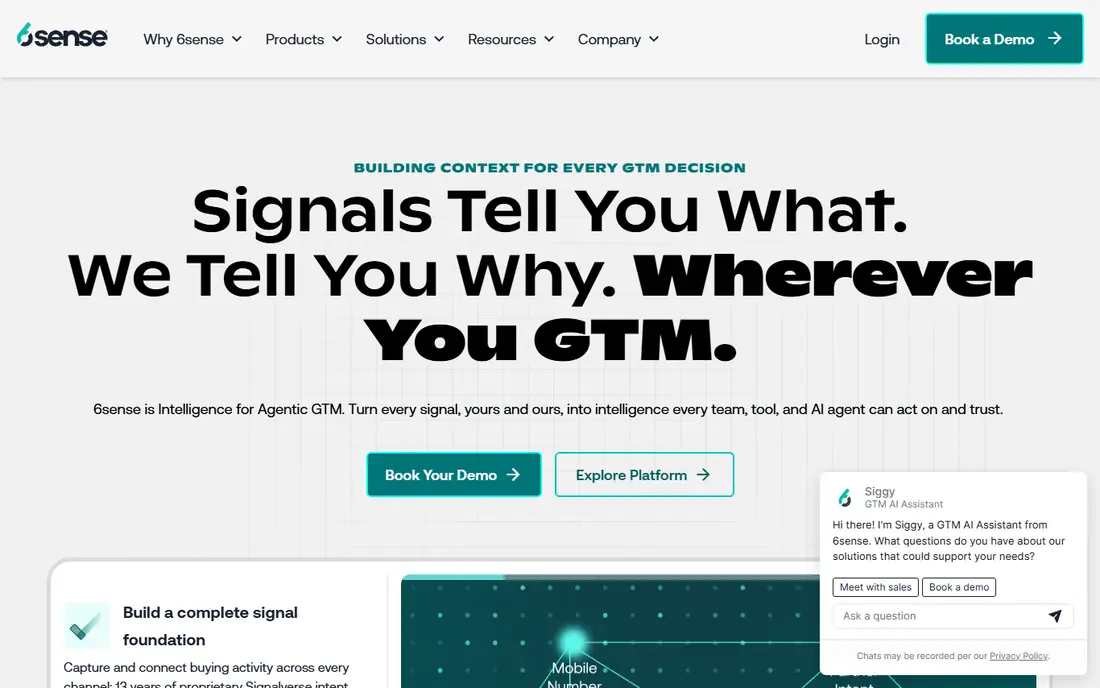 6sense homepage