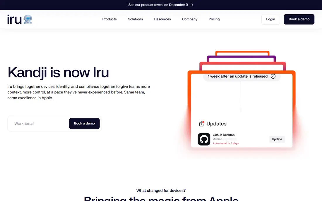 Kandji homepage
