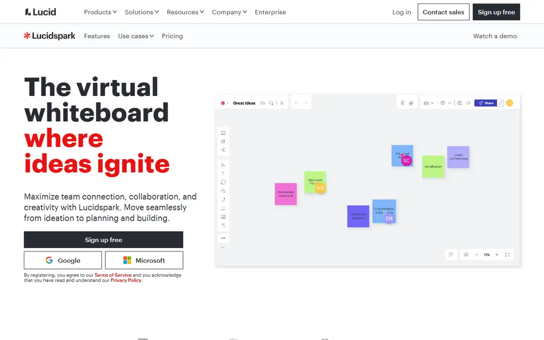 Lucidspark homepage
