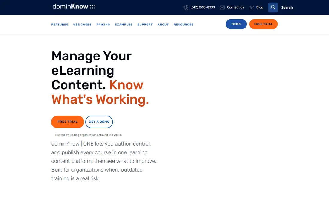 dominKnow homepage