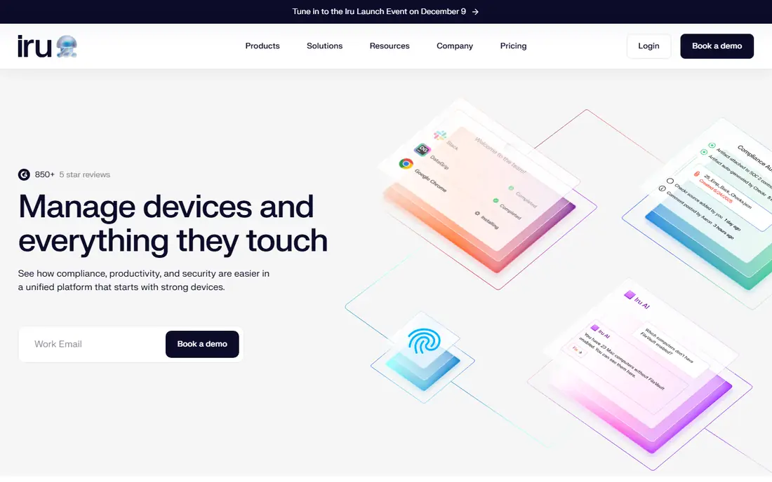 Iru homepage