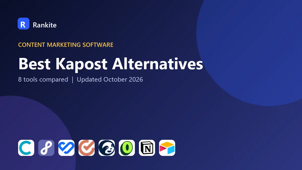 Best Kapost Alternatives in 2026: 8 Content Marketing Platforms Compared