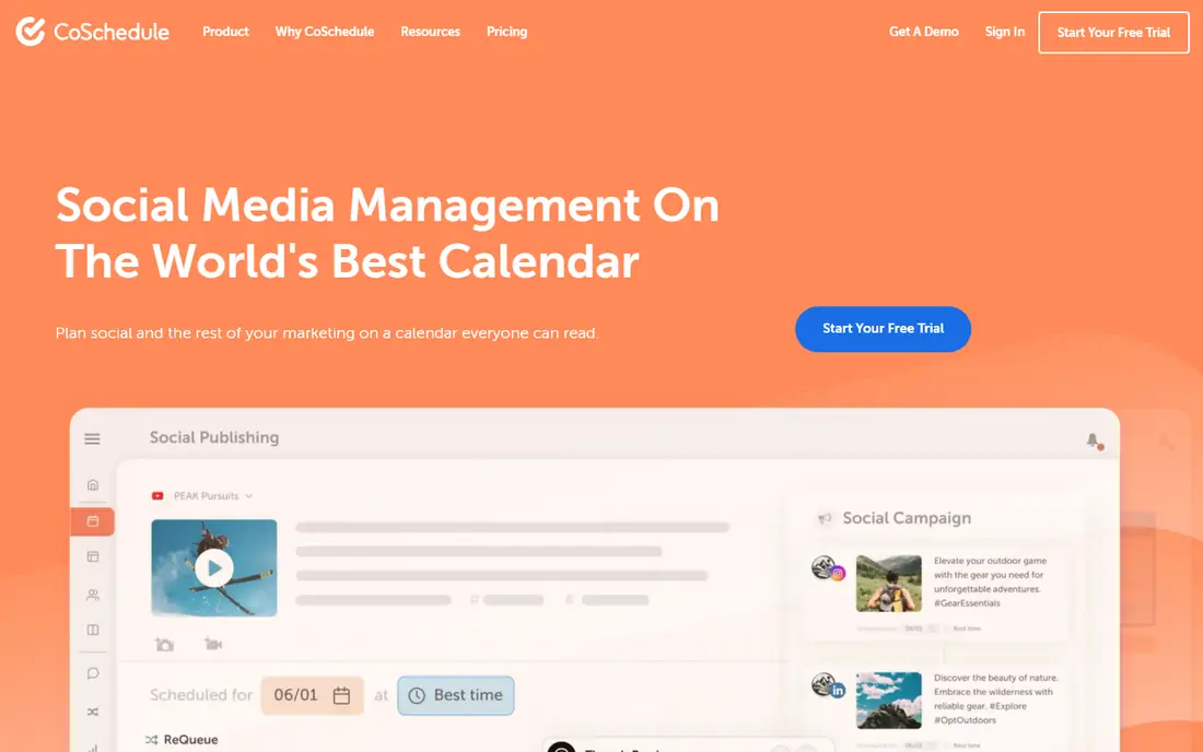 CoSchedule homepage