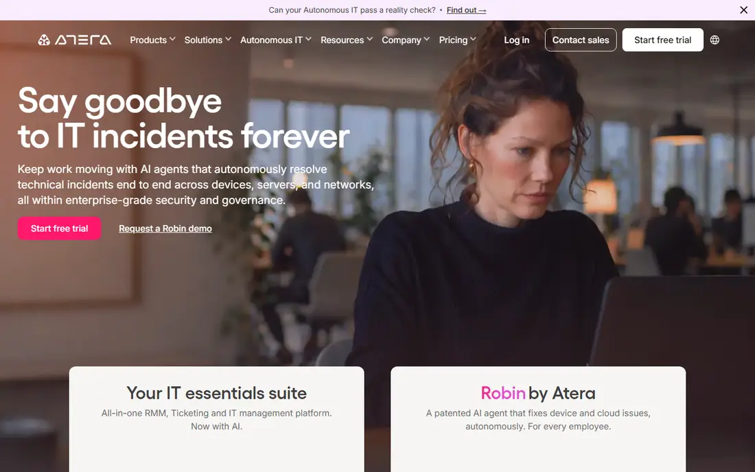 Atera homepage