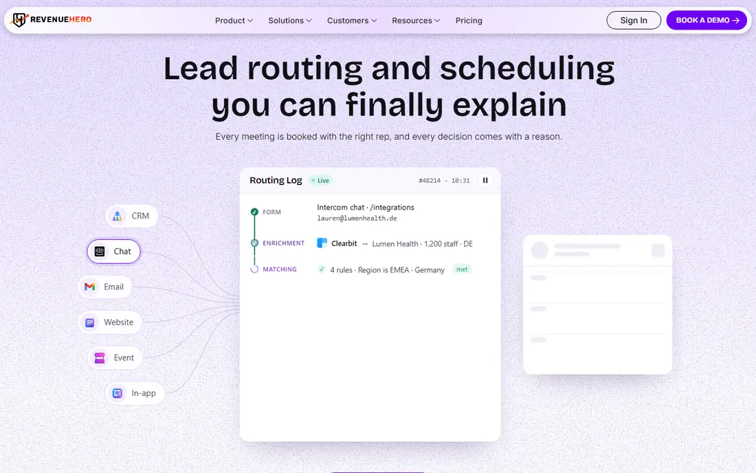 RevenueHero homepage