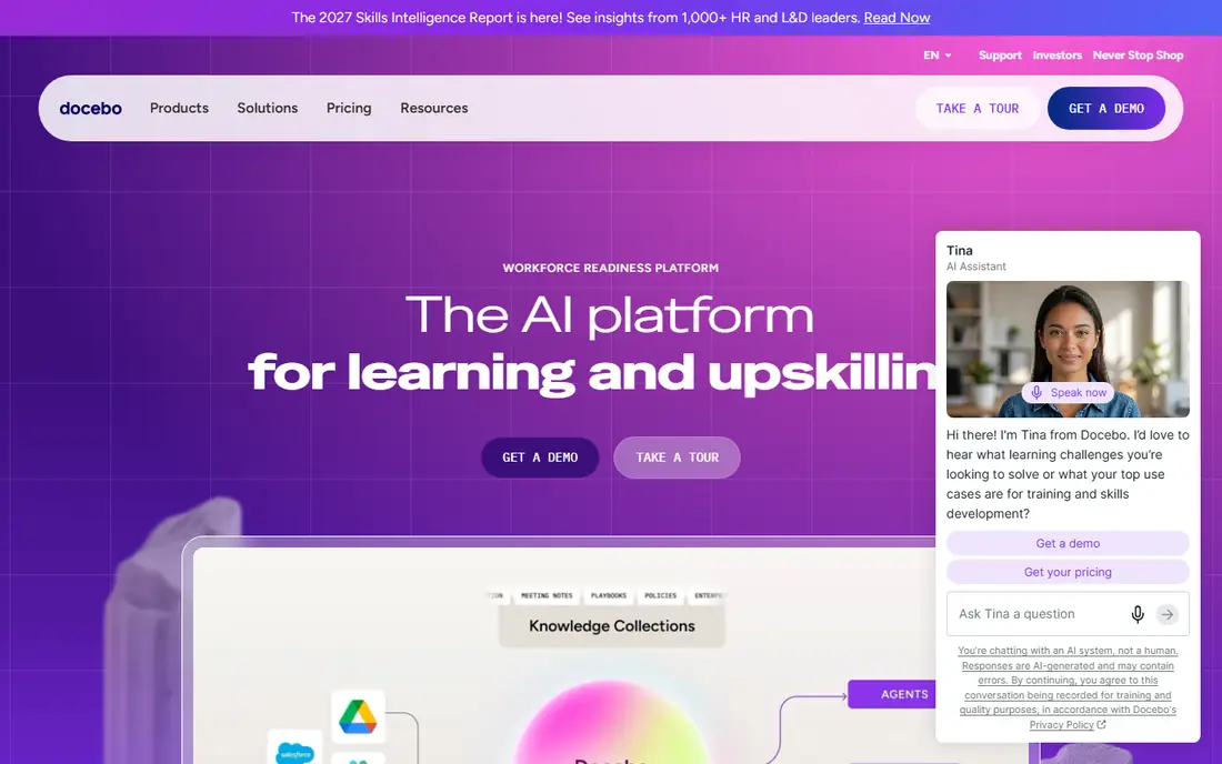Docebo homepage