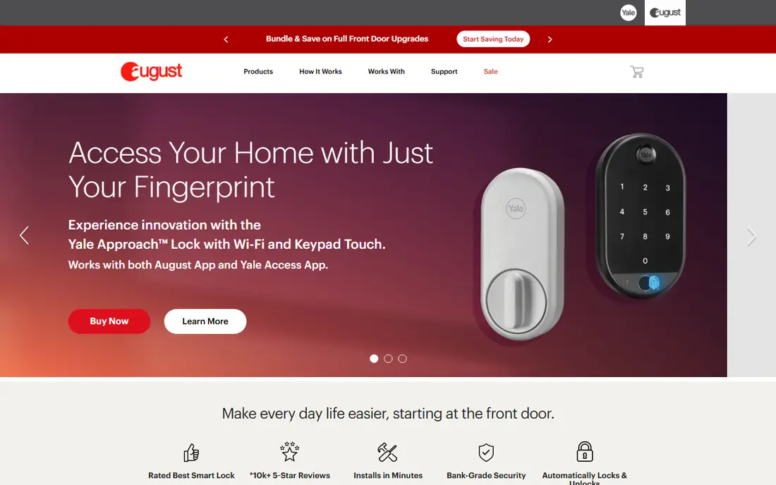 August homepage