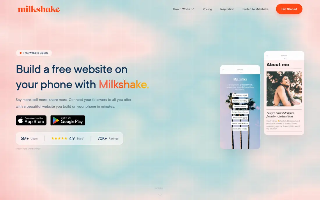 Milkshake homepage