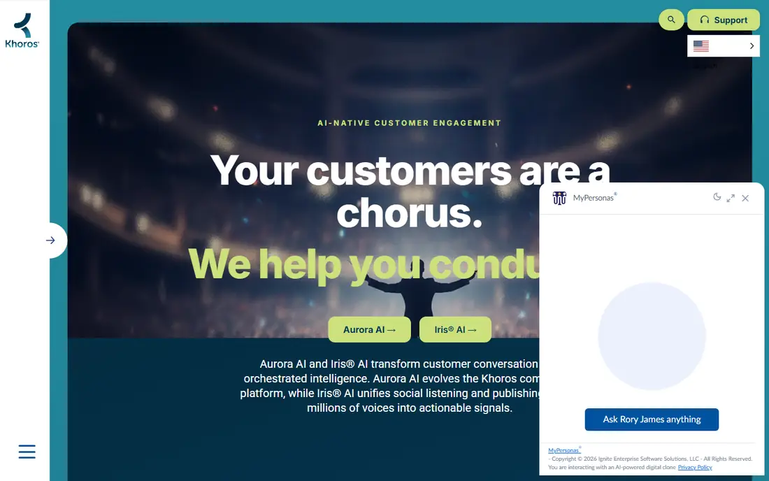 Khoros homepage