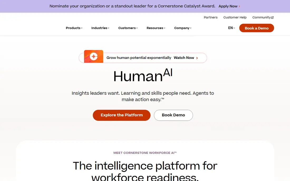 Cornerstone homepage