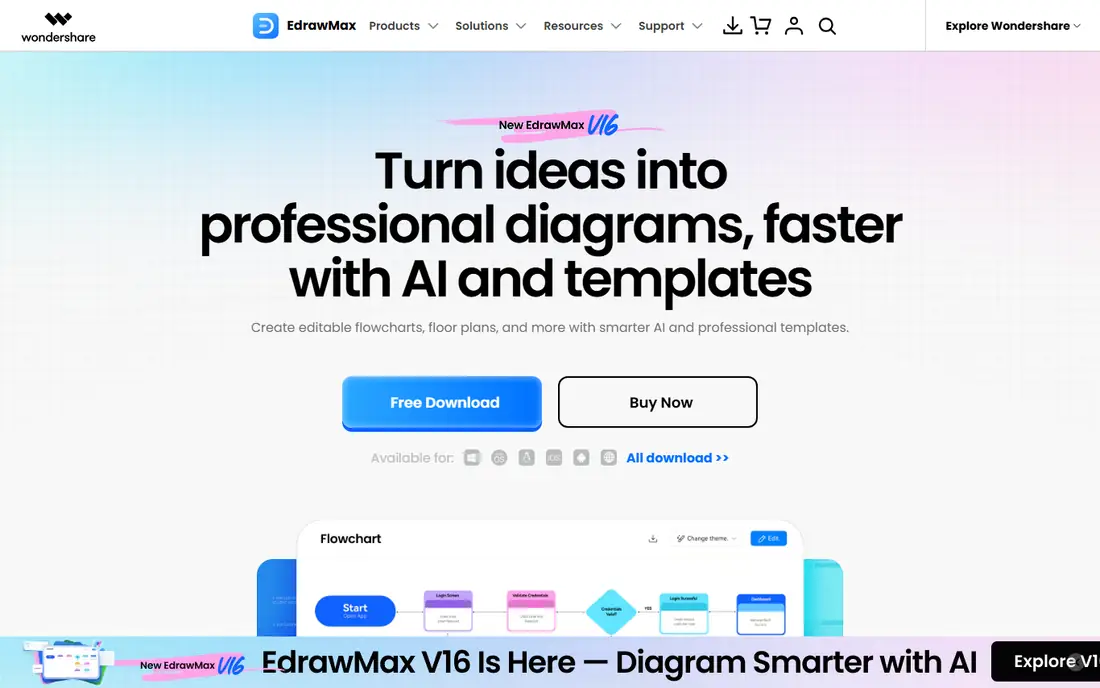 EdrawMax homepage