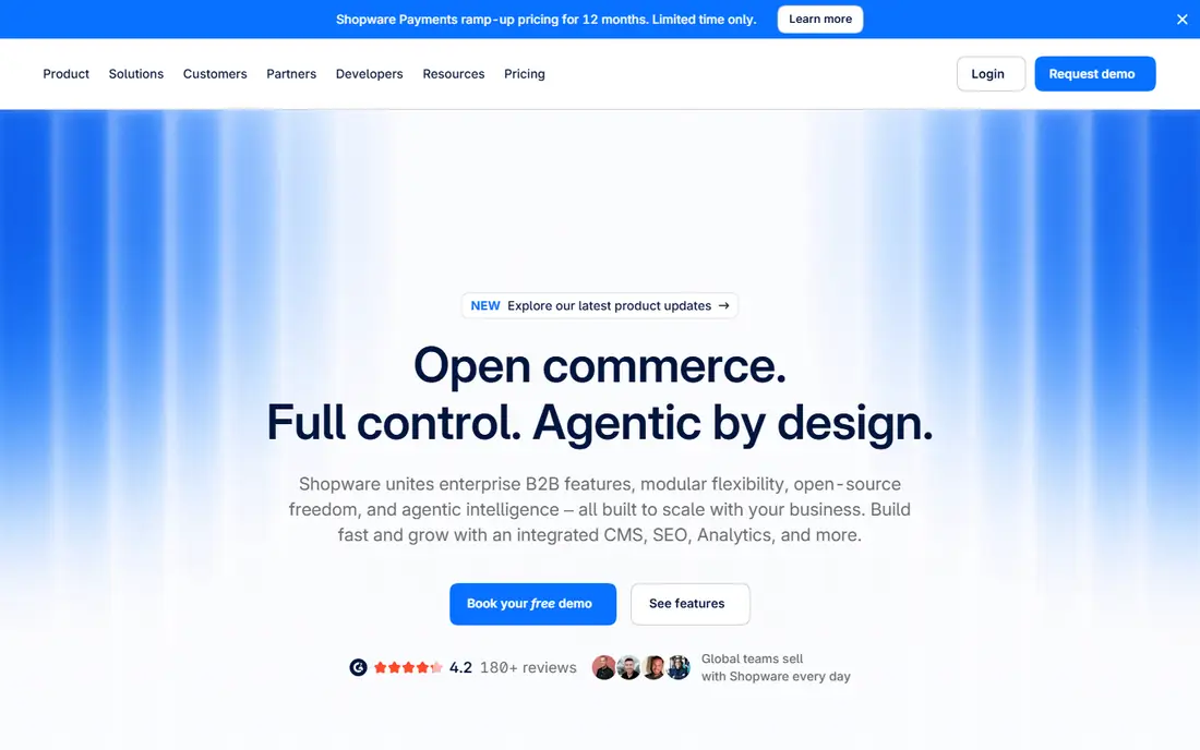 Shopware homepage