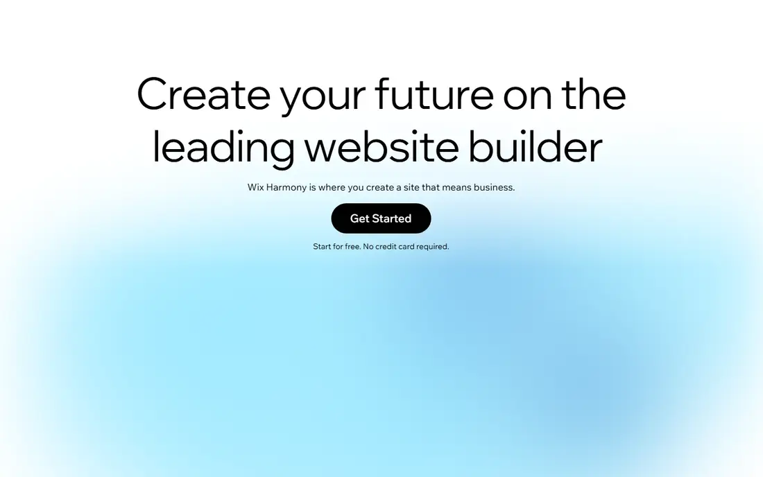Wix homepage