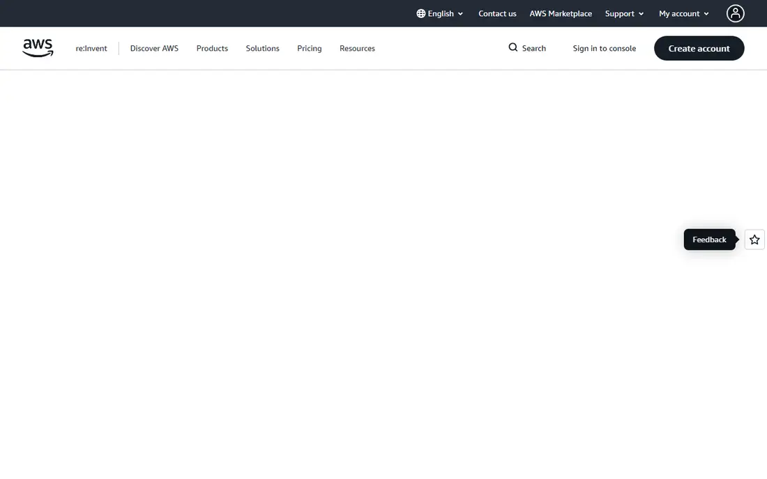 Amazon SES homepage