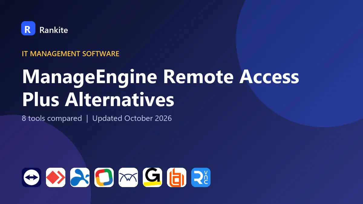 ManageEngine Remote Access Plus Alternatives in 2026: 8 Tools Compared
