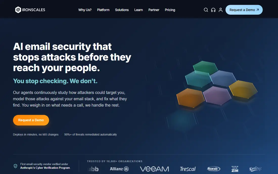 IRONSCALES homepage