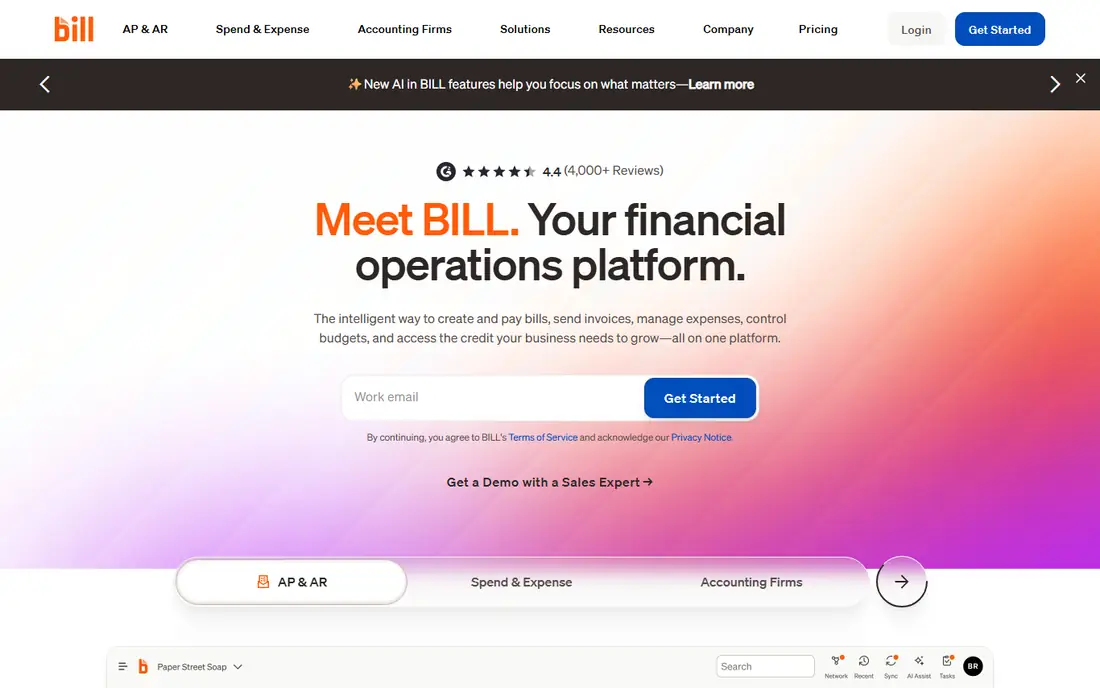 BILL homepage