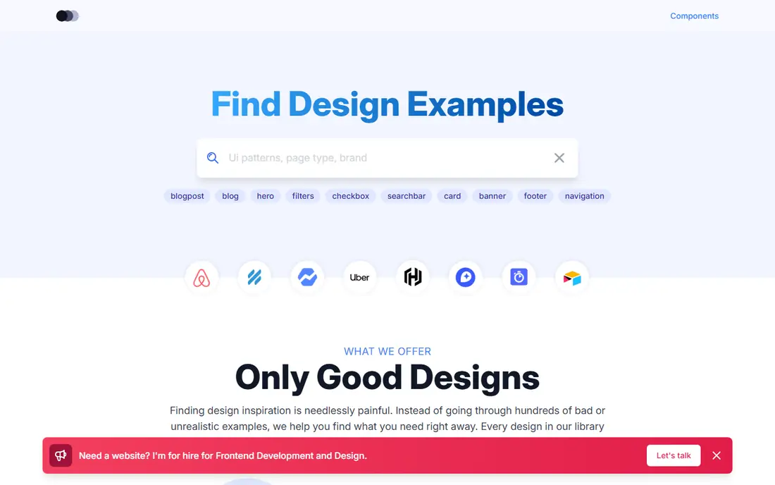 Lookup.design homepage