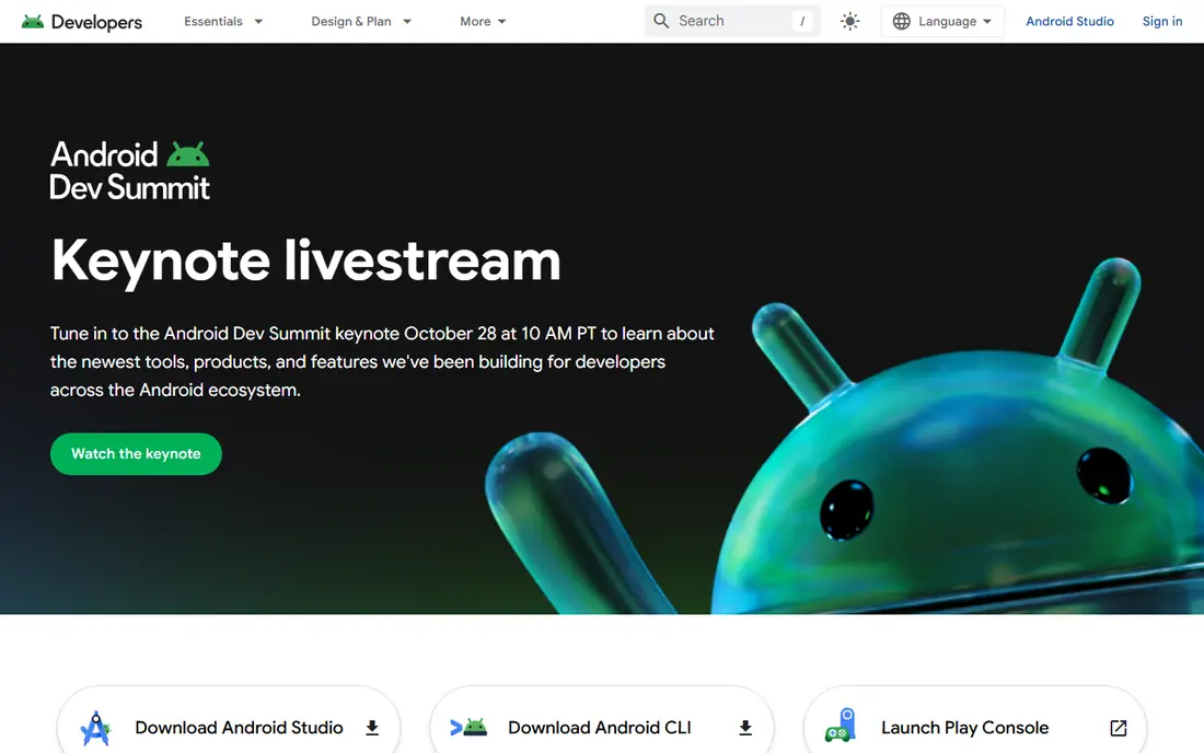 Speed optimization homepage