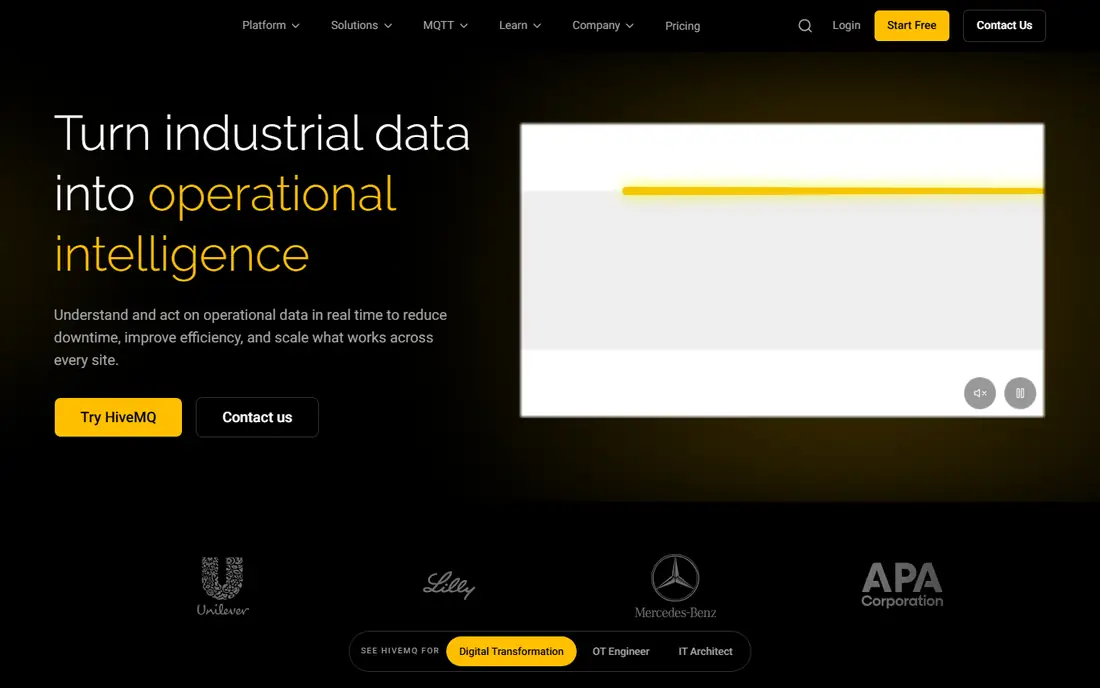 HiveMQ homepage