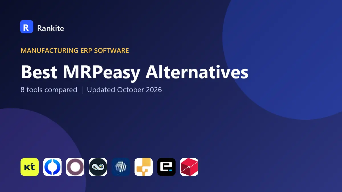 Best MRPeasy Alternatives in 2026: 8 Tools Compared