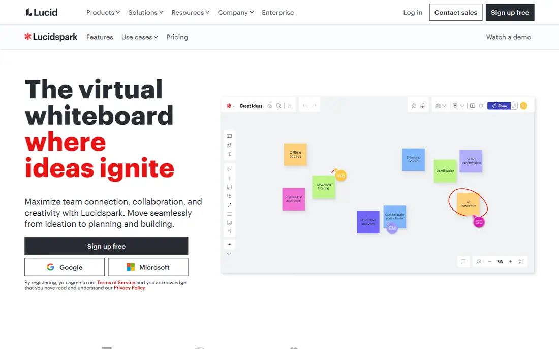 Lucidspark homepage