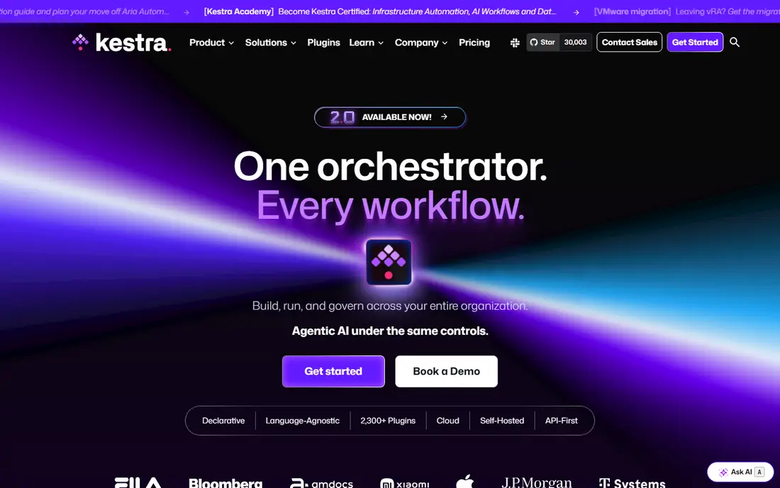 Kestra homepage