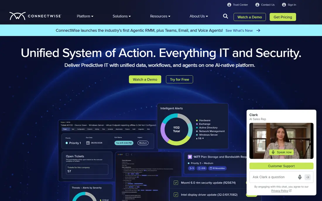 ConnectWise Automate homepage