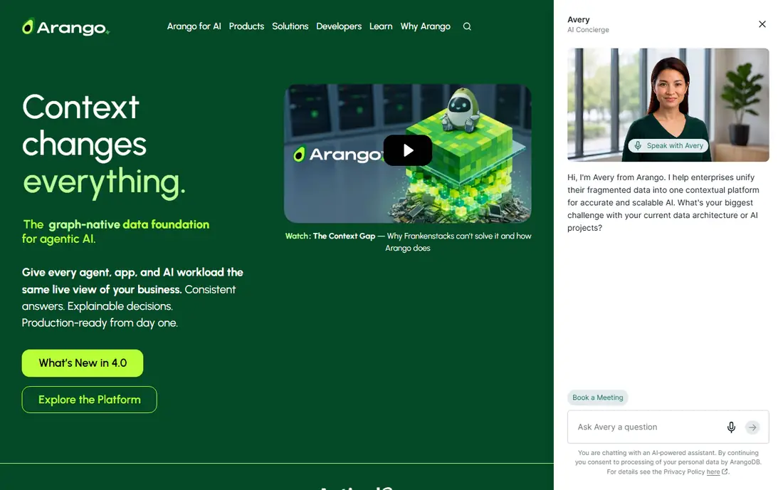 ArangoDB homepage