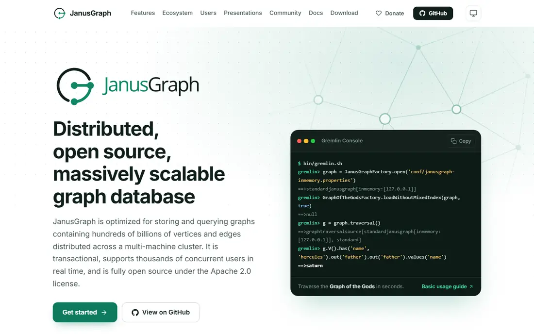 JanusGraph homepage