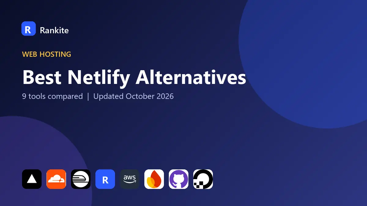 Best Netlify Alternatives in 2026: 9 Tools Compared