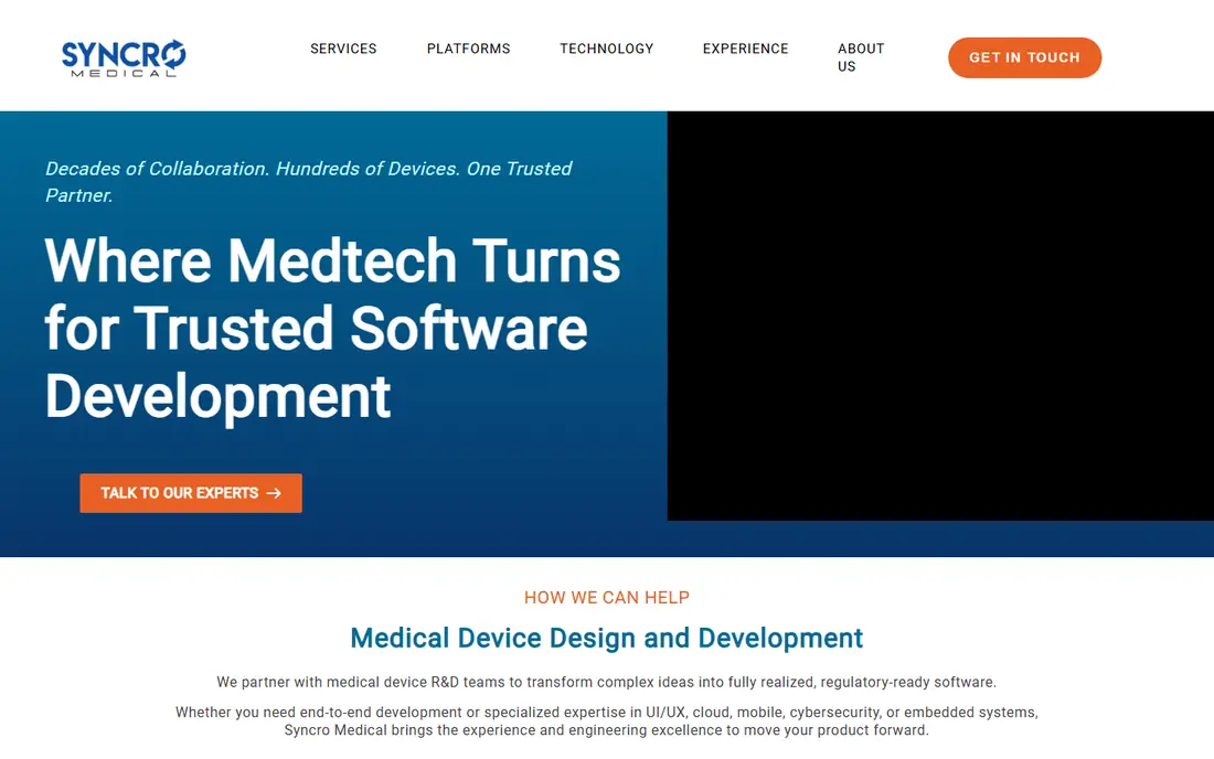 Syncro homepage