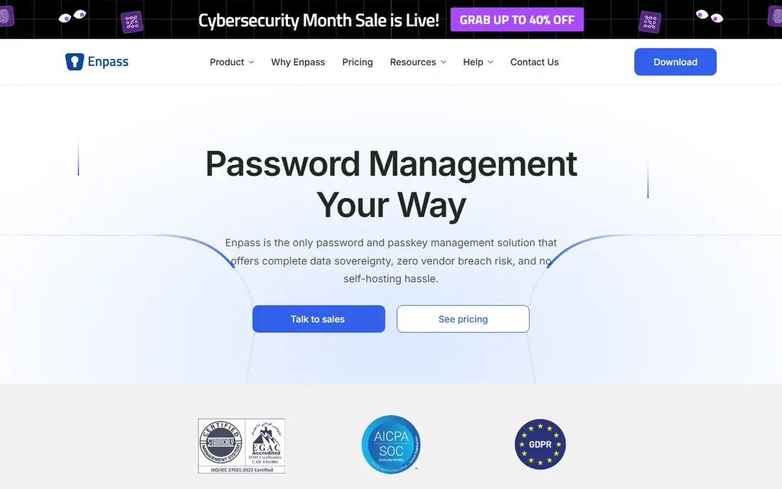 Enpass homepage