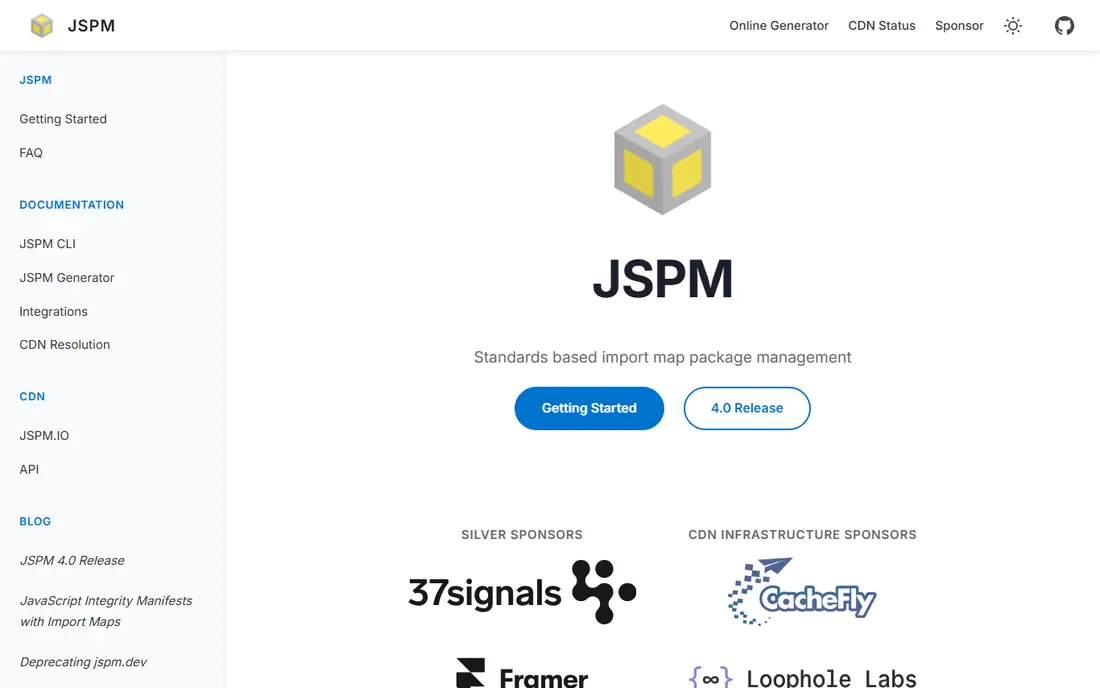 JSPM homepage